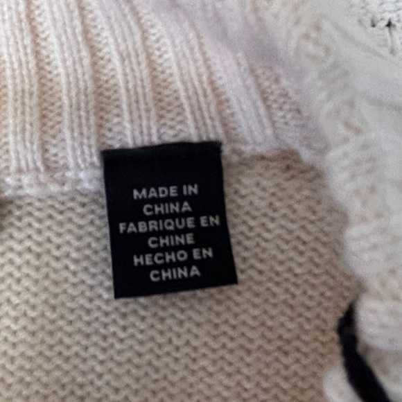 Windsor Men’s Medium Sweater Cream Gray Alparo Wool Cashmere MSRP $308 NWT Lux - Picture 3 of 14